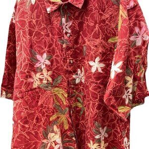 Columbia Men's 2XL Tall Button Shirt Short Sleeve Plaid Multicolor Camping Plaid